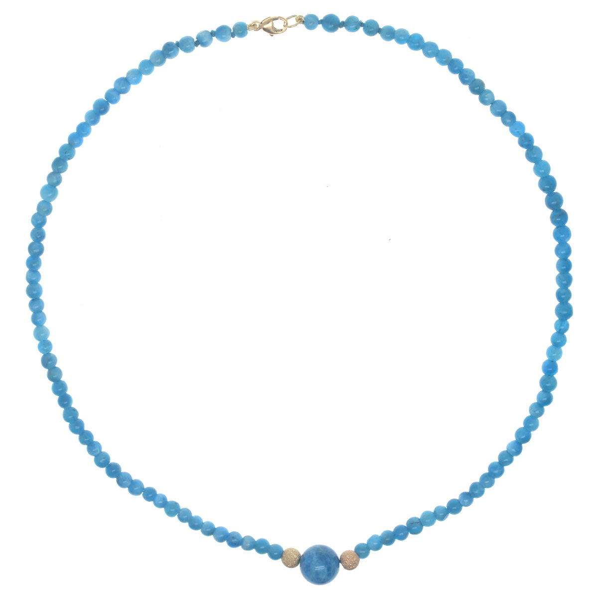 Pom Necklace - Apatite