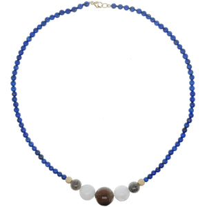 Bubbles Necklace - Lapis